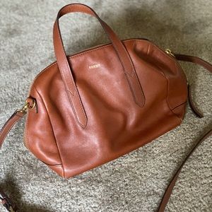 Cognac Fossil Sydney Satchel